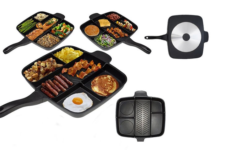 Gift-Right-Master-Pan-Divided-Frying-Pan-for-All-in-One-Breakfast