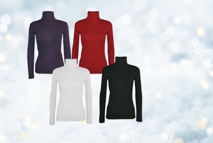 Stitch-Trading----Women's-Four-Pack-Ribbed-Polo-Neck-Tops
