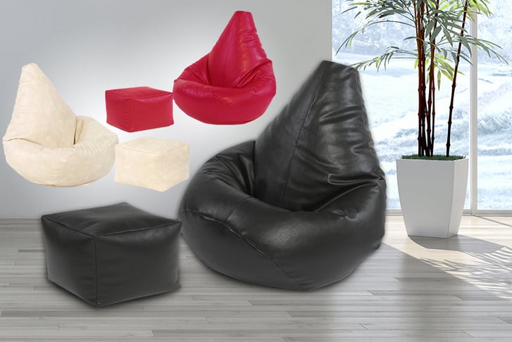 UK-bean-bags---Faux-Leather-beanbag-with-stool4