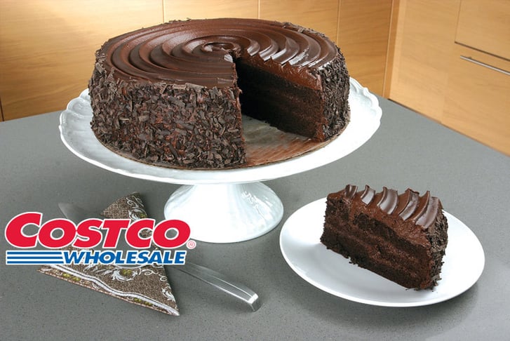 A giant chocolate cake from Costco