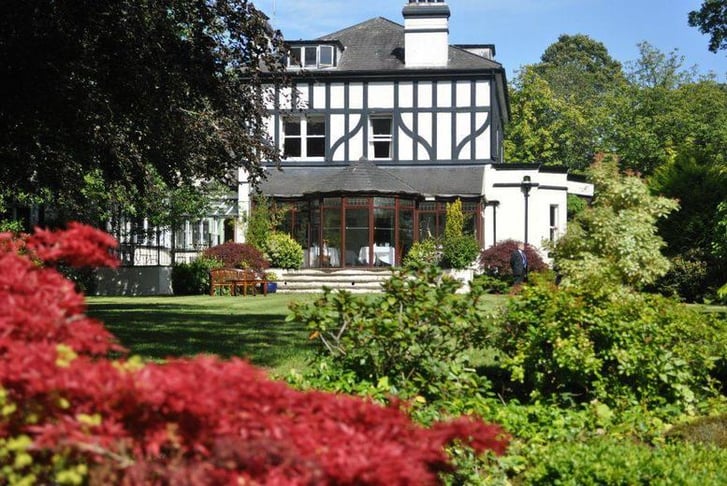 The exterior of the Brook Meadow Hotel