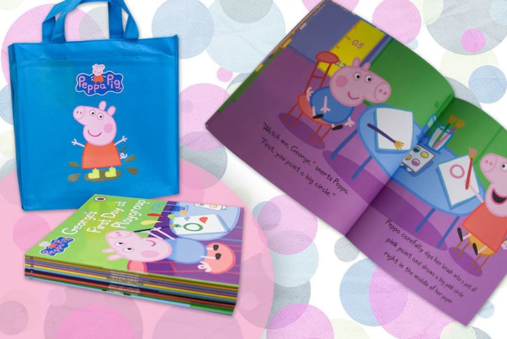 Price-Cut-Books-Peppa-Pig-Collection-10-Books-Set-in-a-Bag-Children-Picture-Flat-Gift-Pack