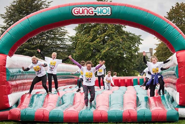 Gung Ho inflatable 5k fun run