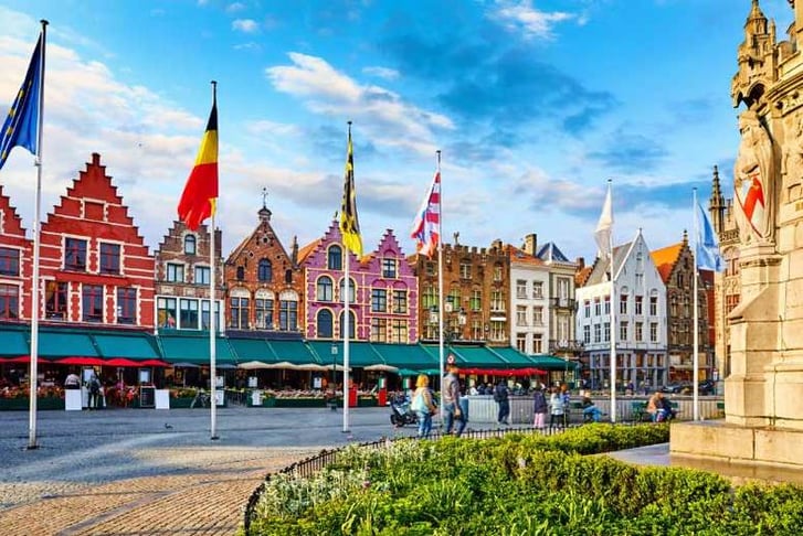 Bruges, Belgium, Stock, Main Square