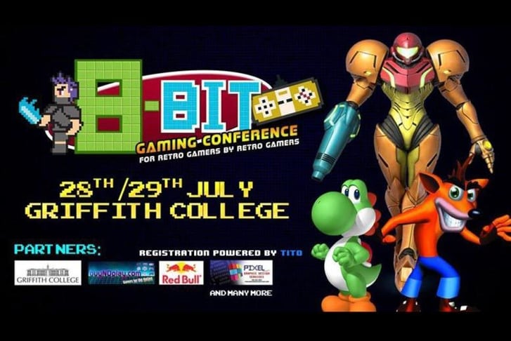 Dublin Griffith College 8-Bit Gaming Conference Poster
