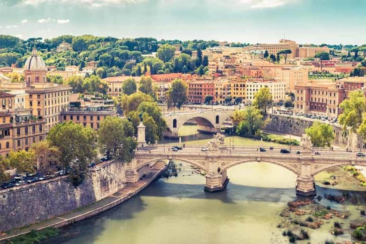 River, Rome, Stock Image