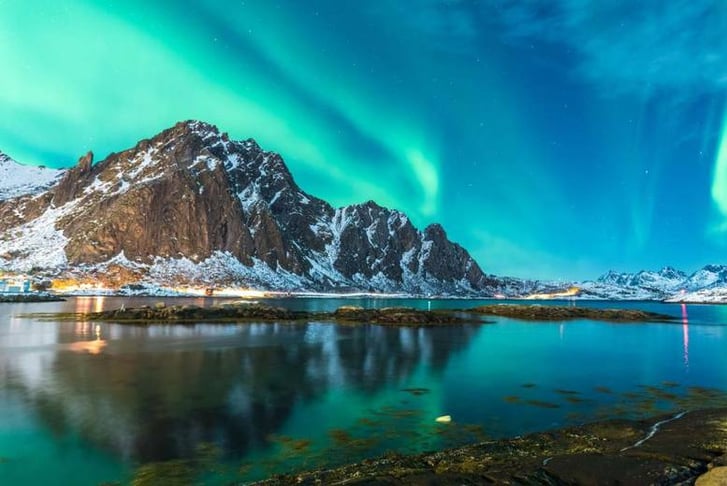 Northern Lights Iceland Stock Image