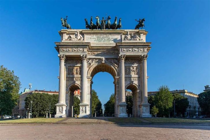 Milan, Italy, Stock Image - Arch