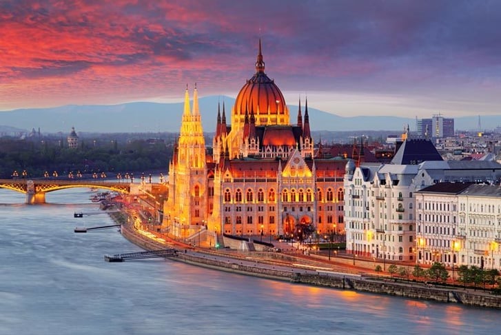 Budapest, Hungary, Stock Image - Parliament