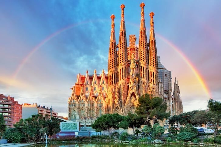 Barcelona, Spain, Stock Image - Sagrada Familia