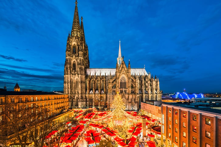 Cologne, Germany, Stock Image - Christmas Market