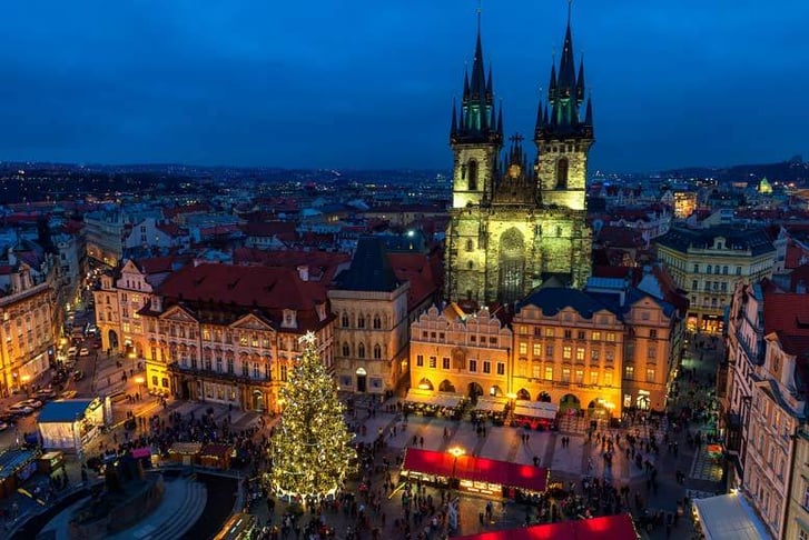 Prague Christmas Markets, Stock Image