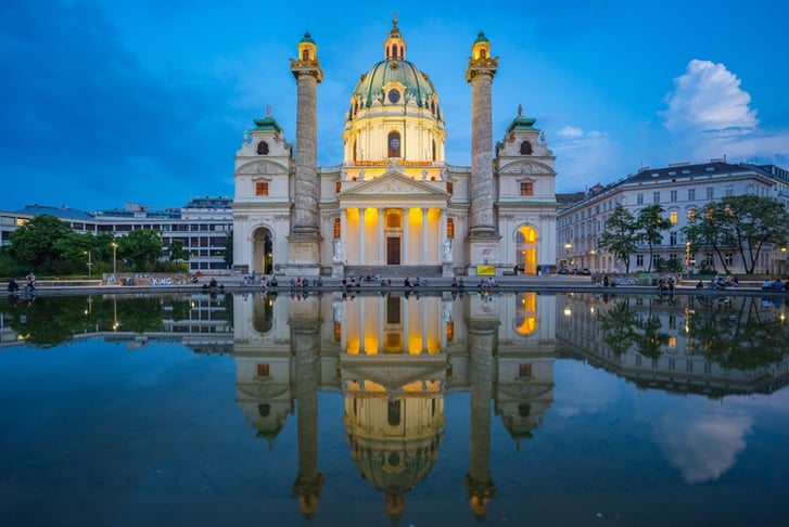 Vienna, Austria, Stock Image - St Charles Church