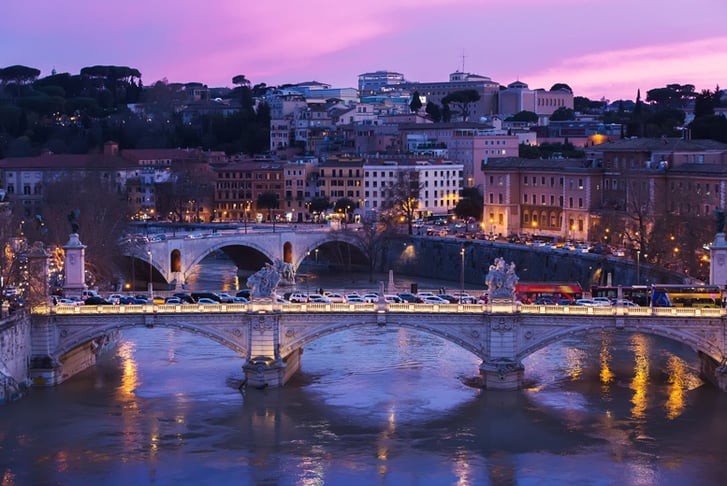 Rome, Italy, Stock Image - Tiber River