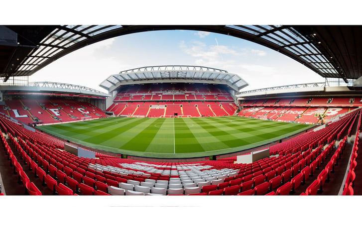 Panoramic view of Anfield  