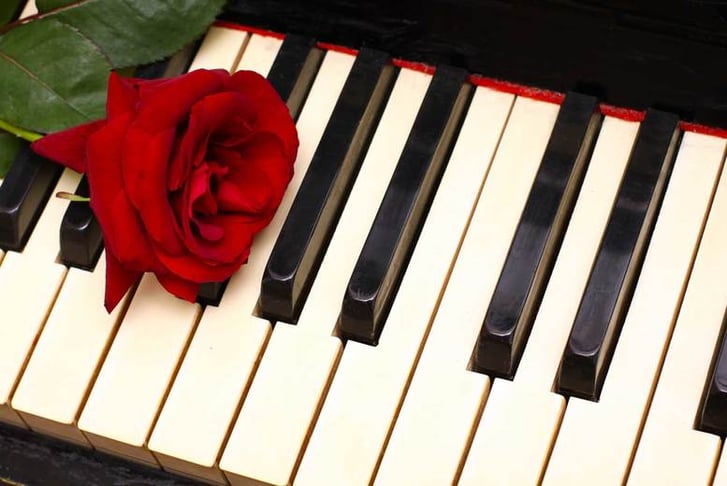 Valentine's piano