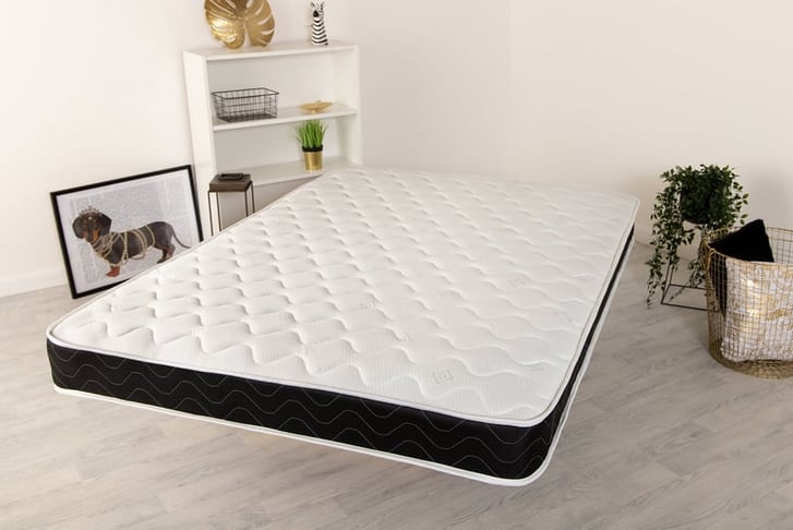 Luciana-Black-Quilted-Hypoallergenic-Memory-Sprung-Mattress-1