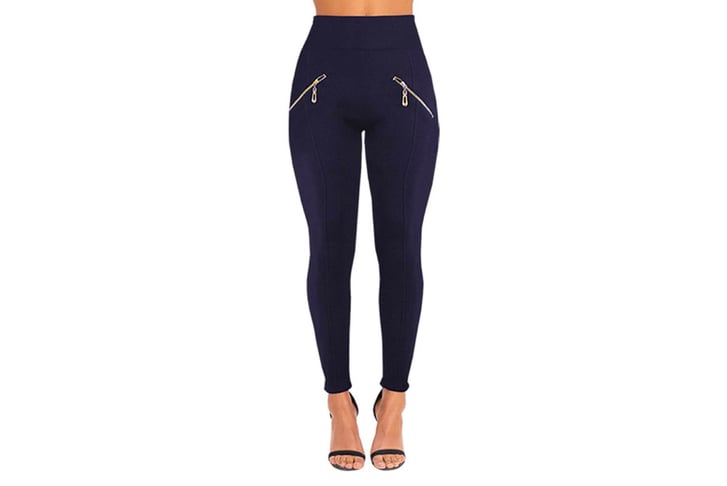 Want-Clothing-LTd-Womens-High-Waisted-Fleece-Lined-Zip-Detail-Leggings-2