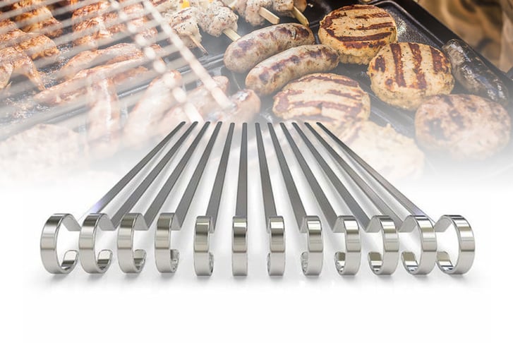 Ram-Online-Ltd.---12-inch-Flat-Stainless-Steel-BBQ-Skewers