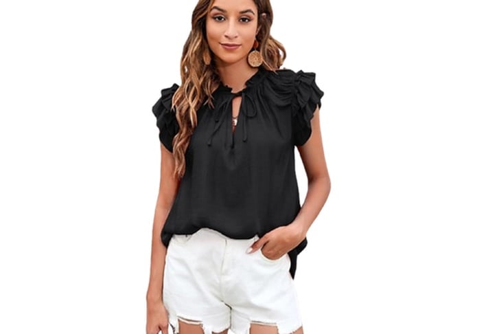 Bell-short-sleeve-v-neck-top-2