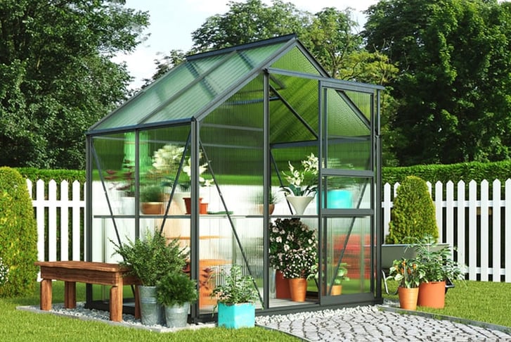 Greenhouse 6.2X4.3X6.6ft Green ,6.2X6.2X6.6ft , 6.2X8.3X6.6ft & 6.2X4.3X6.6ft Grey 2