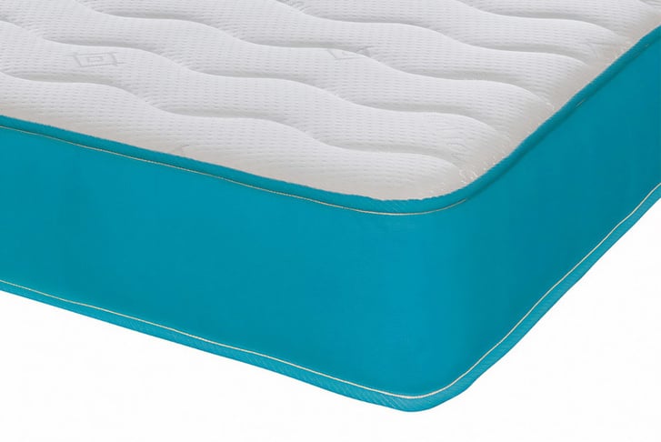 Memory-Foam-Spring-Open-Coil-Aqua-Blue-Mattress--close-up