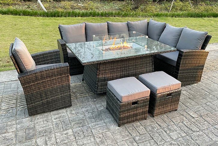 High-Back-Rattan-Garden-Furniture-Sets-Gas-Fire-Pit-Dining-Table-Set-Right-&-Left-Corner-Sofa-Small-Footstools-right-2