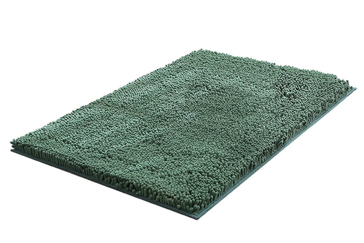 Soft-Cozy-Shaggy-Durable-Thick-Non-Slip-Bath-Rugs-green