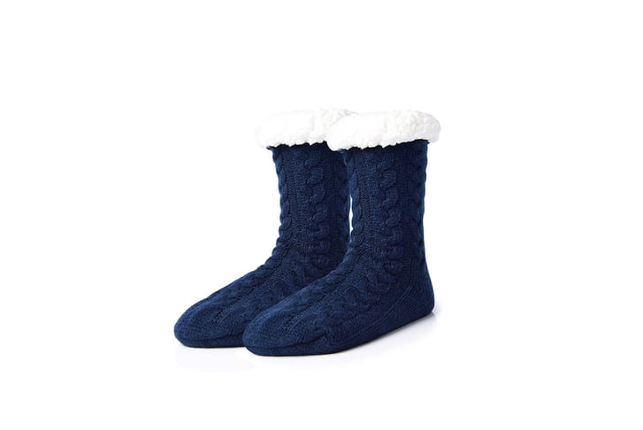 Sherpa-Fuzzy-Slipper-Socks-navy-blue