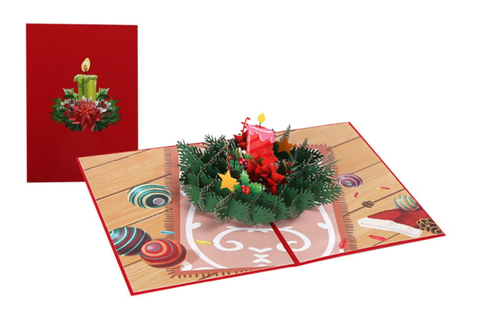 3D-three--dimensional-greeting-card-Creative-Christmas-Card-Christmas-Candle-Card-2