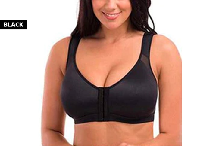 2-BLACK-Women-Posture-Corrector-Bra-Wireless-Back-Support-Lift-Up-Yoga-Bra