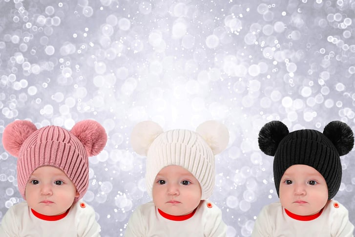 Kids-Solid-Color-Knitted-Pompom-Hat-With-Gloves-Set-1