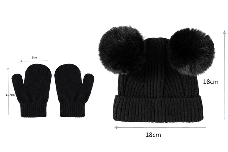 Kids-Solid-Color-Knitted-Pompom-Hat-With-Gloves-Set-7