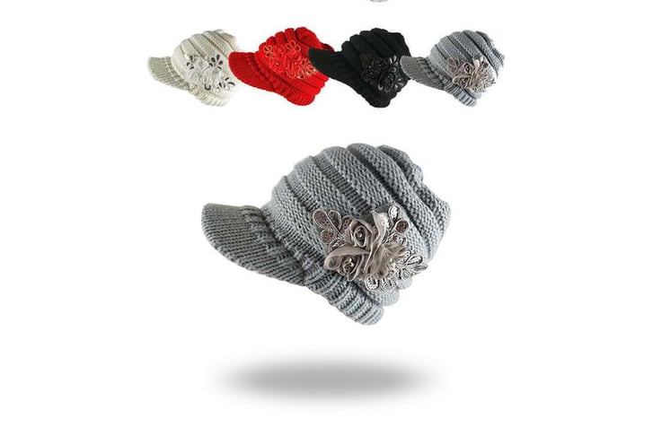 _Winter-Warm-Knit-Hat-Flower-2