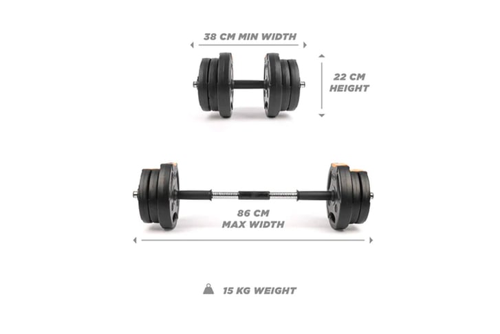 2-Phoenix-Fitness-15KG-Complete-Dumbbell-Weights-Set