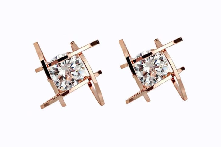 2-18ct-plated-Geometric-earrings