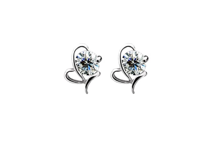 2-Crystal-Ear-Silver-Plated-Rhinestone-Stud-Earring