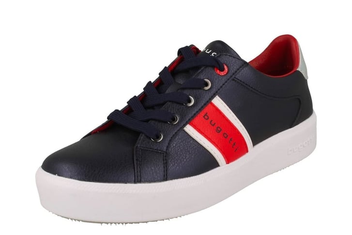 Bugatti-Women's-Trainers---Navy-and-White-2