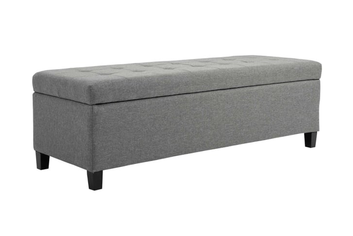 Microfibre-Upholstered-Tufted-Ottoman-Grey-2