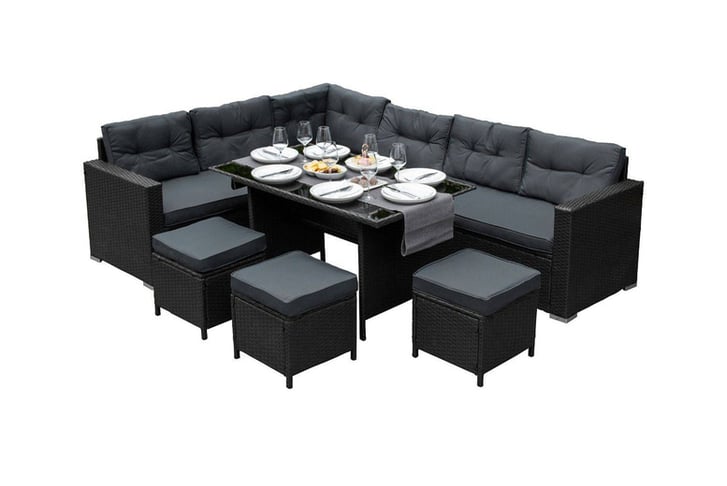 9-Seater-Garden-Rattan-Furniture-Set-Black-2