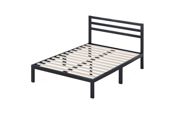 PREMIUM-METAL-BED-FRAME-BLACK-PLATFORM-COMPLETE-SET-HEADBOARD-2