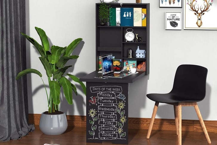 Space-Saving-Folding-Wall-MountedDesk-with-Chalkboard-1