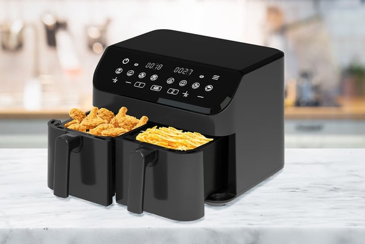 PRE-SALE-Prolex-Dual-Drawer-9L-Air-Fryer-1