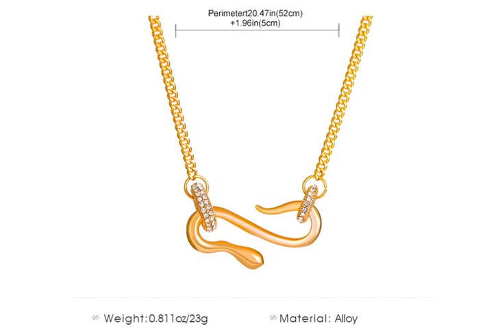 Women-Shiny-Snake-Pendant-Necklace-5