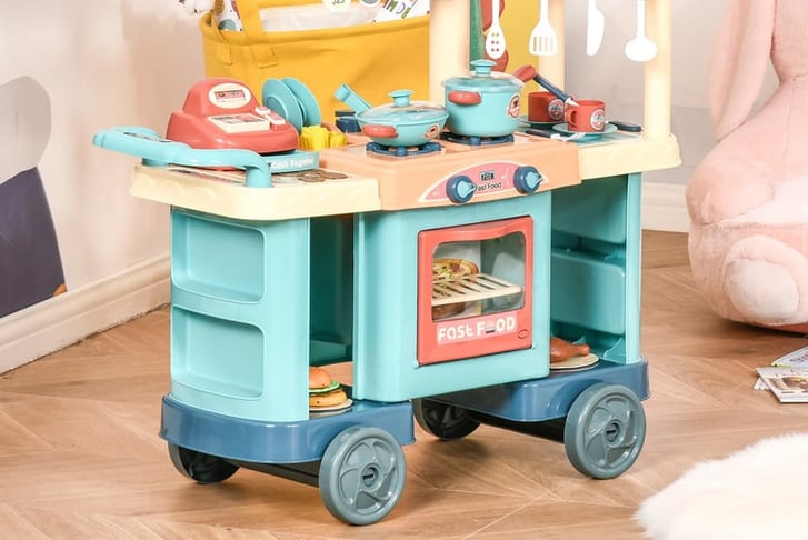 Roleplay-Supermarket-Kitchen-Trolley-Playset-9