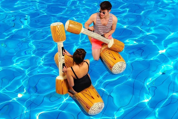 Inflatable-Floating-Row-Toys-Float-Boat-Game-Swim-Log-Sticks-1