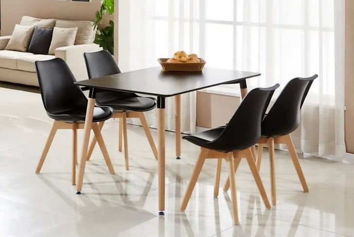 Lisa-Black-Dining-Table-and-4-Jensen-Chairs-1