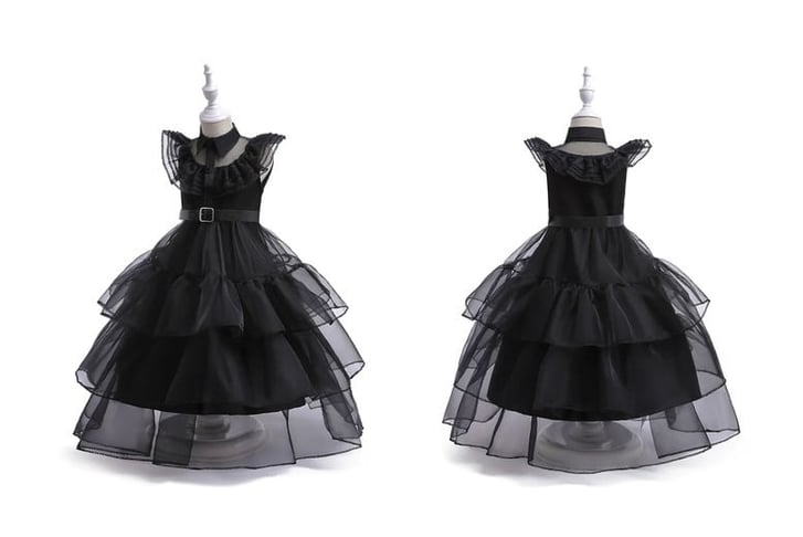 Black Colour Princess Dress-3