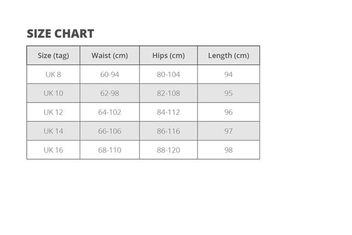 19191814 Size Charts