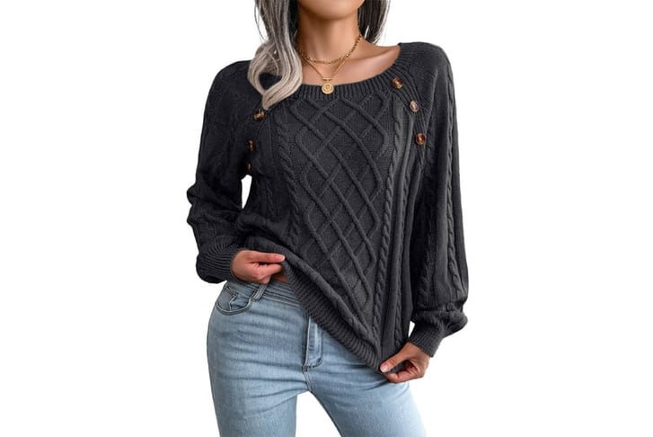 Women-Knitted-Button-Long-Sleeves-Sweater-2